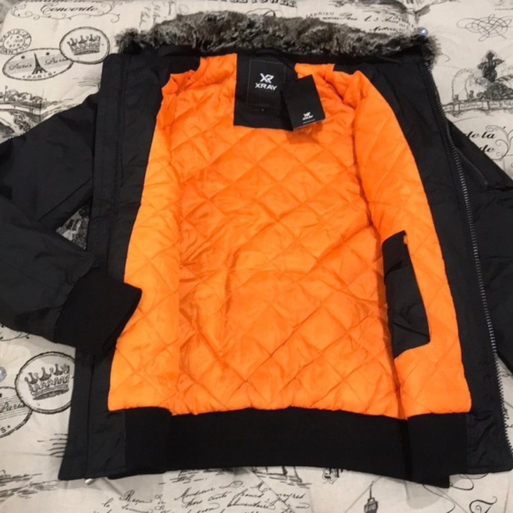 XRAY Pocket Jacket With Fur - Picture 8 of 12